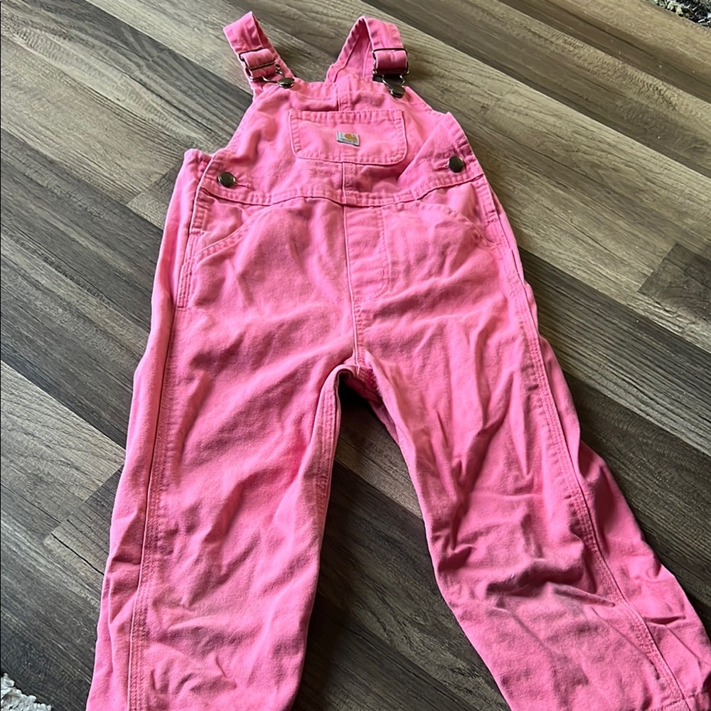 Carhartt Pink Overalls with Adjustable Straps
